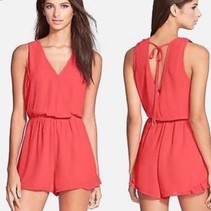 ASTR the label romper, Coral color, size Small
